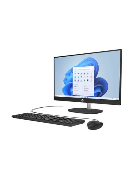HP All-in-One Desktop AI 24-cr2027nh D30BSEA, Intel Core Ultra 7 255U, 8GB DDR5-5600, 512GB PCIe NVMe SSD, 23.8-inch FHD IPS Touchscreen, Intel UHD Graphics, USB Keyboard & Mouse, FreeDOS, Jet Black