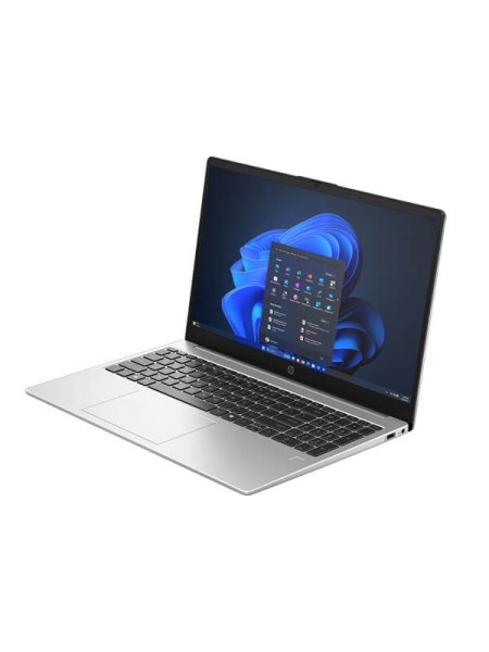 HP 250R G10 D1BA7AT#A2N Business Laptop, Intel Core 7 150U, 16GB DDR5-5200, 512GB PCIe NVMe SSD, 15.6-inch FHD Anti-Glare Display, Intel Graphics, Wi-Fi 6, FreeDOS, English-Arabic Keyboard, Turbo Silver | D1BA7AT#A2N