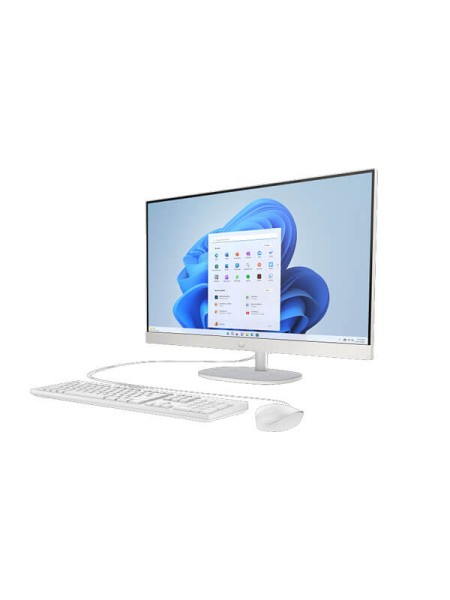 HP 27-cr0087ny D0VF9EA All-in-One Desktop, Intel Core i5-1335U, 16GB DDR4-3200, 512GB PCIe NVMe SSD, 27-inch FHD IPS 300-nit Display, Wi-Fi 6, USB English Keyboard & Mouse, FreeDOS, Shell White