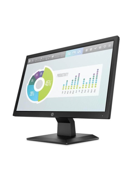 HP P204v 19.5-inch Business Monitor, HD+ 1600 × 900, TN LED, 60Hz, 5ms, HDMI 1.4, VGA, Anti-Glare, Black | L47850-004