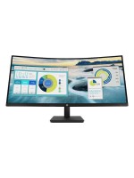 HP P34hc G4, HP 34-Inch WQHD Curved Monitor, 1500R VA Display, 3440x1440 Resolution, 60Hz Refresh Rate, 5ms GtG, 85% NTSC, USB-C 65W, Built-In KVM, Picture-by-Picture, HDMI 2.0, DisplayPort 1.2, Black, 3-Year Limited Warranty | 21Y56AA