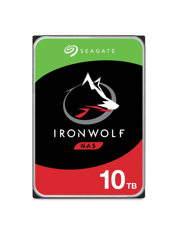 SEAGATE IronWolf 10TB NAS HDD, 7200rpm SATA, 6Gb/s, 3.5-Inch | ST10000VN0008
