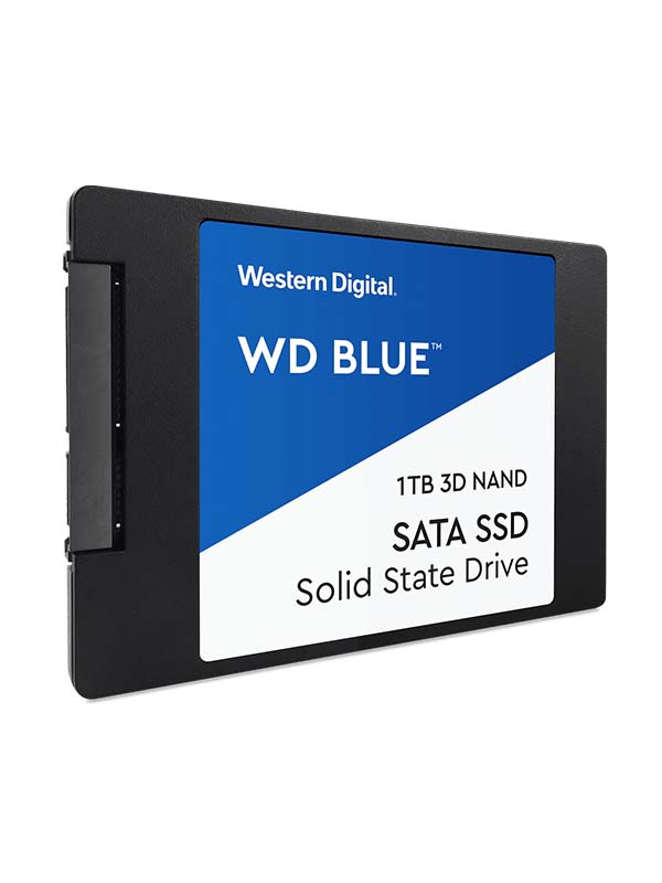 WD 1TB Blue 3D NAND PC SSD - SATA III 6 Gb/s 2.5"/7mm Solid State Drive | WDS100T2B0A