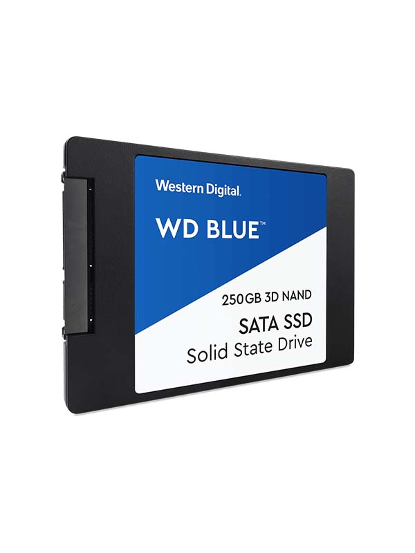 WD 250GB Blue 3D NAND PC SSD - SATA III 6 Gb/s 2.5"/7mm Solid State Drive | WDS250G2B0A