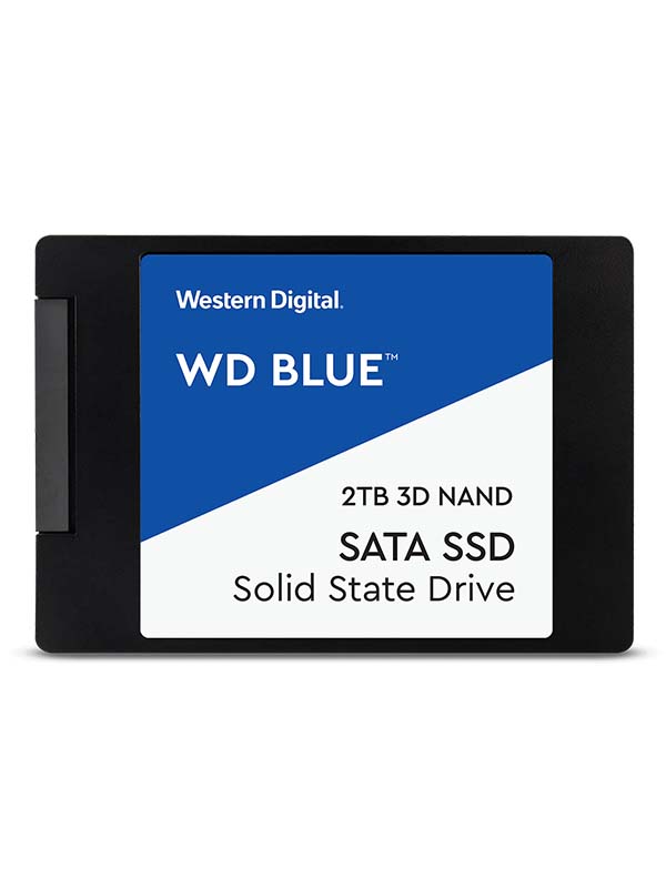 WD 2TB Blue 3D NAND PC SSD - SATA III 6 Gb/s 2.5"/7mm Solid State Drive | WDS200T2B0A