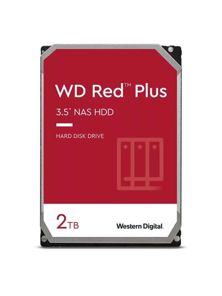 WD RED Plus NAS 2TB 3.5 inch HDD SATA with warrant