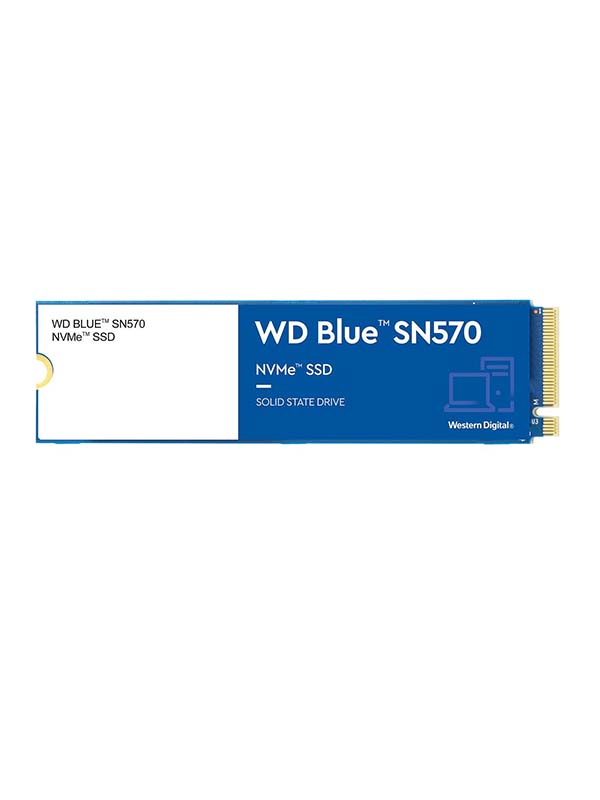 Western Digital 1TB WD Blue SN570 NVMe Internal Solid State Drive, Gen3 x4 PCIe 8Gb/s, M.2 2280, Up to 3,500 MB/s with Warranty | WDS100T3B0C