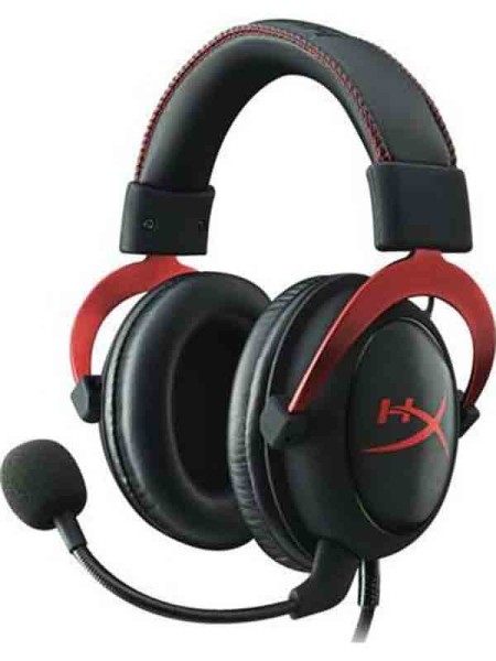 HyperX Cloud II Gaming Headset for PC & PS4 - Red | KHX-HSCP-RD