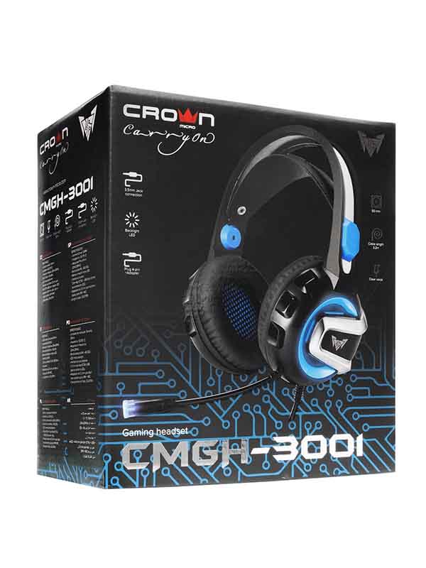 Crown Gaming Headset CMGH-3001, Black & Blue