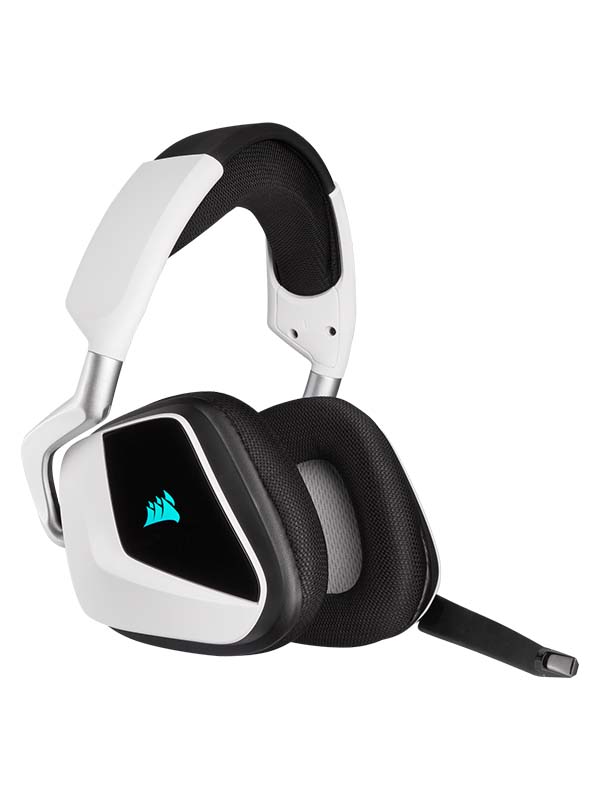 CORSAIR VOID RGB ELITE Wireless Premium Gaming Headset with 7.1 Surround Sound — White | CA-9011202-NA