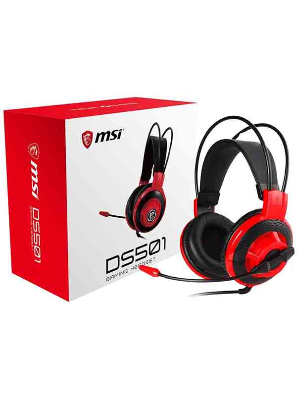 MSI DS501 Stereo Gaming Headset for PC & Laptop , DS501 Gaming Headset