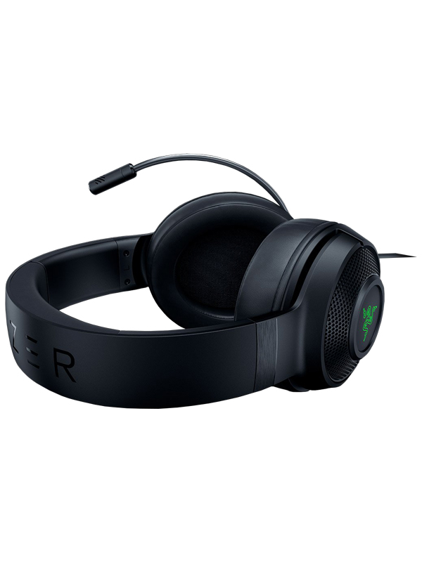 RAZER Kraken X USB Ultralight Gaming Headset, 7.1 Surround Sound, Green Logo Lighting, Integrated Audio Controls - Black | RZ04-02960100-R3M1