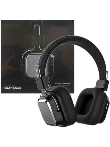 SODO SD-1003 Wireless Bluetooth Headphones On-Ear Headphones Foldable Bluetooth 5.0 Stereo Headset with Microphone Support, Black