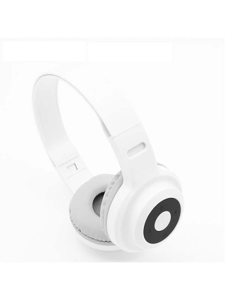 SODO SD-704 Wireless Bluetooth Headphone Over-Ear 3 EQ Modes Wireless Headphones Bluetooth 5.1 Stereo Headset with Mic Support TF Card, White