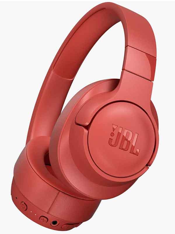JBL TUNE 750BT Wireless Over-Ear Headphones with Noise Cancellation, Red | JBL TUNE 750BTNC