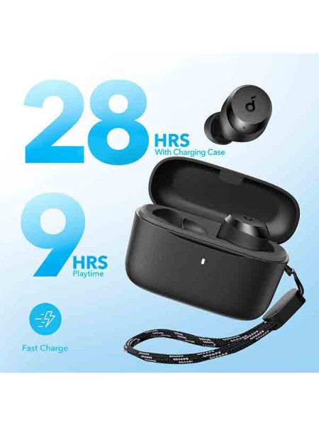 Soundcore by Anker A20i True Wireless Earbuds, Bluetooth 5.3, Customized Sound, 28H Long Playtime, Water-Resistant, 2 Mics for AI Clear Calls with Warranty | Soundcore Earbuds A20i