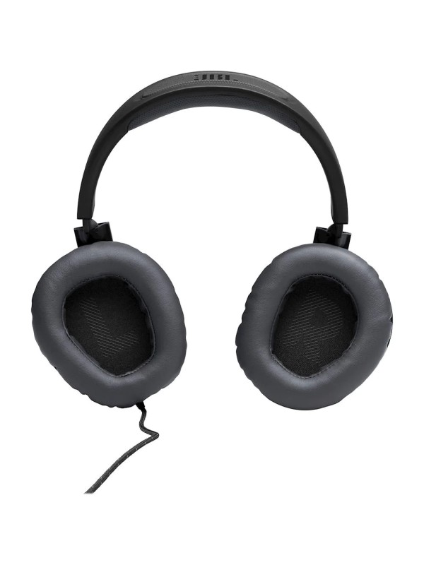 JBL Quantum 100 Wired Over Ear Gaming Headset, Lightweight, Memory Foam Ear Cushion with flip-up mic Black | JBL Quantum 100 Black