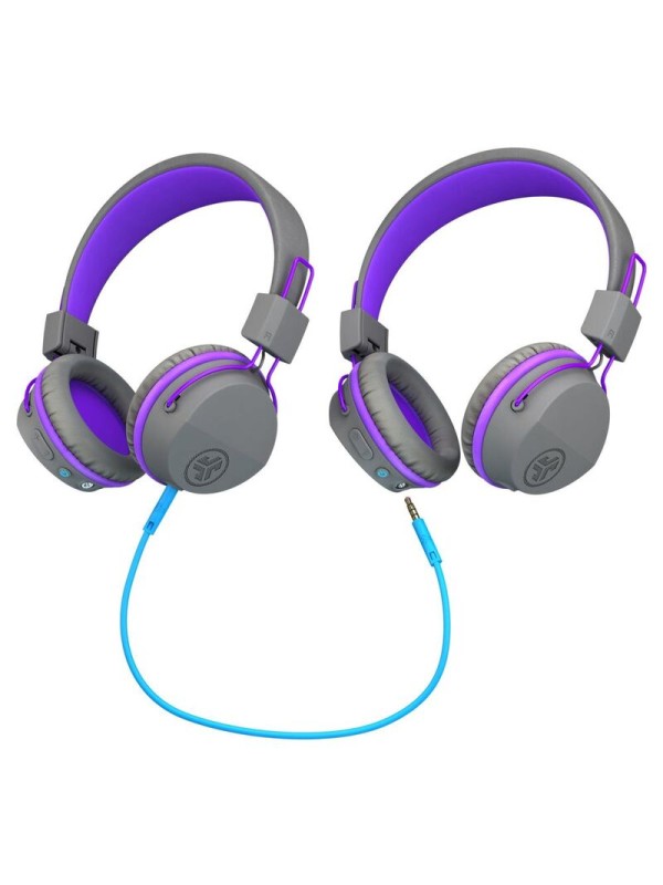 JLAB JBuddies Studio Kids Wireless Grey/Purple | Jbuddies Wireless Grey/Purple