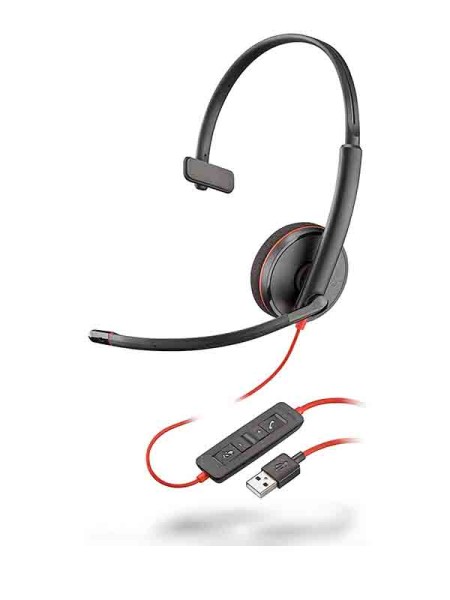 Plantronics Blackwire C3210 Headset Black, 209744-22