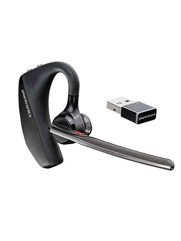 Plantronics Voyager 5200 UC Bluetooth Single-Ear Headset USB-A Compatible to connect to your PC  Mac  Works with Teams Zoom & more Noise Canceling
