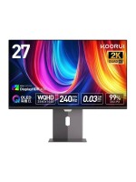 KOORUI S2721XO, 27-inch OLED QHD Gaming Monitor, 2560x1440, 240Hz, 0.03ms GTG, HDR True Black 400, 98% DCI-P3, 10-Bit Colour, Dual HDMI 2.1, DisplayPort 1.4, VESA 100x100mm | S2721XO