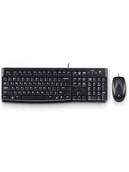 LOGITECH MK120 USB Keyboard & Mouse Combo-Blac