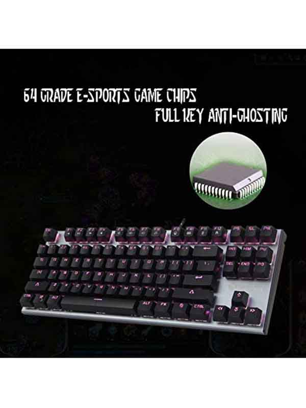 Meetion MTMK04 RGB 87 Keys Mechanical Gaming Keyboard Wired USB Gaming Keyboard