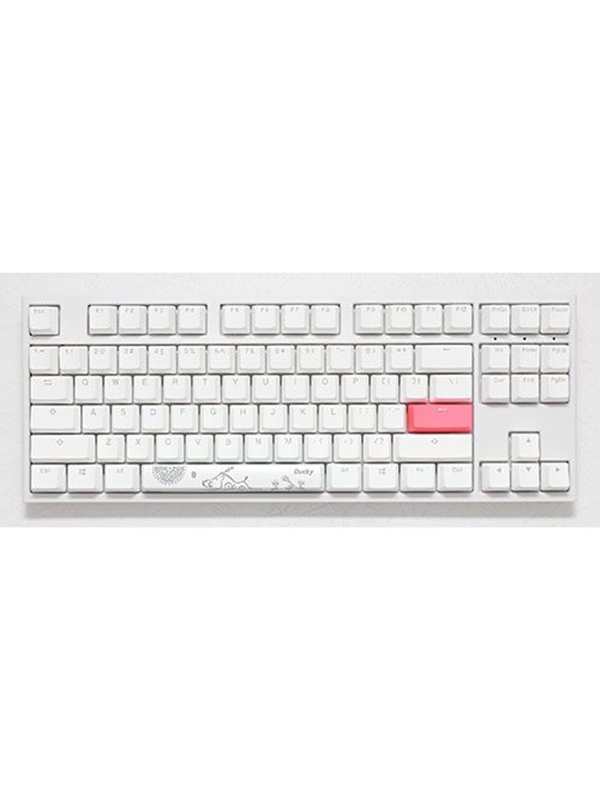 Ducky ONE 2 TKL WHITE & Brown Switch  Gaming Keyboard,  DKON1787ST-BARALWWT1