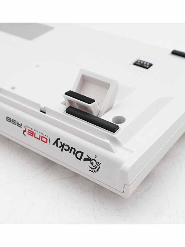 Ducky ONE 2 TKL RGB White & Red Switch (English & Arabic) Gaming Mechanical Keyboard, DKON1787ST-RARALAWWT1