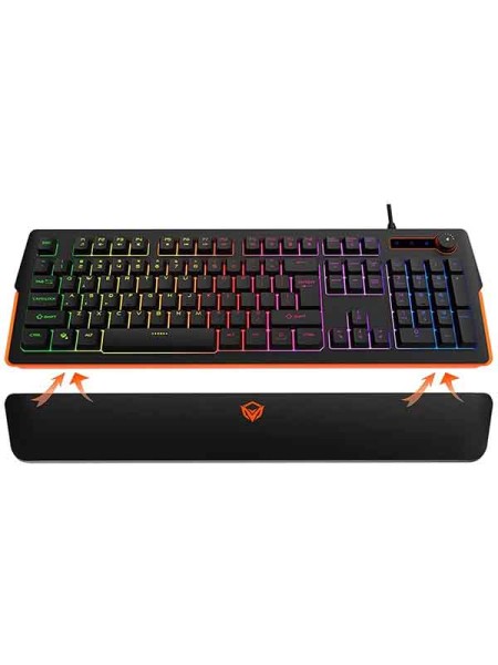  Meetion K9520 - RGB Magnetic Wrist Rest Gaming Keyboard - Black