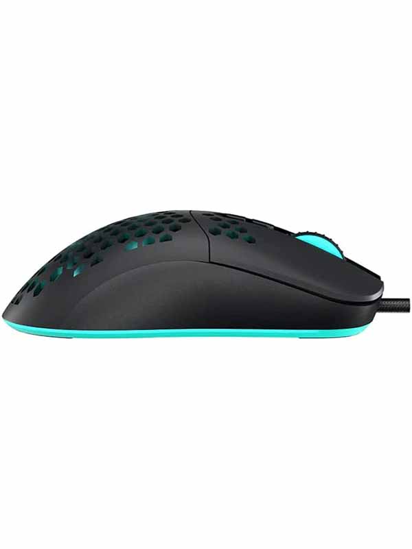 DeepCool MC310 Ultralight Gaming Mouse, 12800 DPI Optical Sensor, 7 Fully Programmable Buttons, On-Board Memory Profiles, RGB LED Lighting, Black | MC310