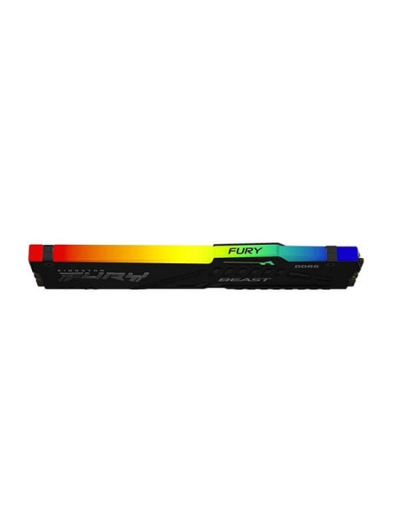 Kingston FURY Beast RGB KF560C40BBA-16, 16GB DDR5-6000 Gaming RAM, 6000MT/s, PC5-48000, CL40, Intel XMP 3.0, Black RGB | KF560C40BBA-16