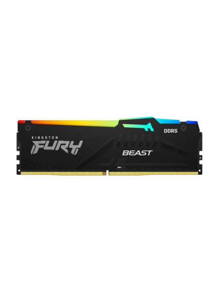 Kingston FURY Beast RGB KF560C36BBE2AK2-64, 64GB (2x32GB) DDR5-6000 Gaming RAM, 6000MT/s, PC5-48000, CL36, AMD EXPO, Intel XMP 3.0, Black | KF560C36BBE2AK2-64