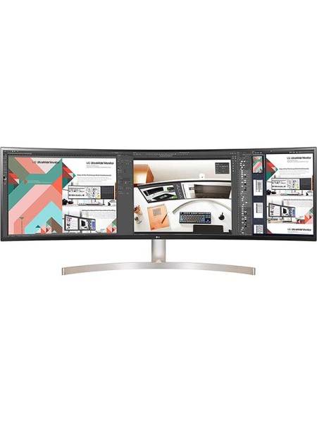 LG 49WL95C-WE 49 Inch 32:9 UltraWide Dual QHD IPS Curved LED Monitor, HDR 10, USB Type-C with 85W Power Delivery, Black with Warranty