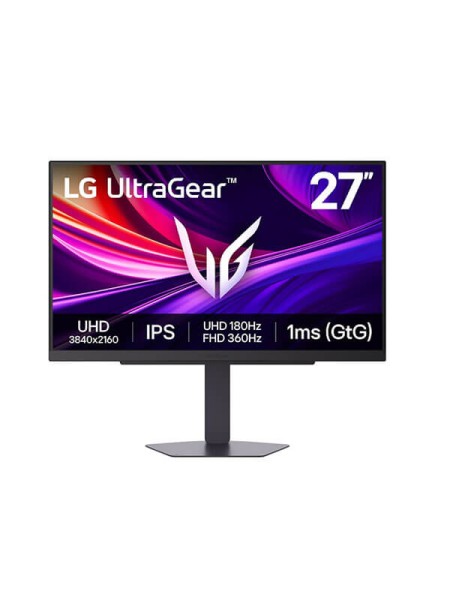 LG UltraGear G8 27G810A-B 27-inch 4K UHD IPS Gaming Monitor, Dual-Mode UHD 180Hz / FHD 360Hz, 1ms GTG, VESA DisplayHDR 400, G-SYNC Compatible, FreeSync Premium, HDMI 2.1, DisplayPort 1.4, Black | 27G810A-B