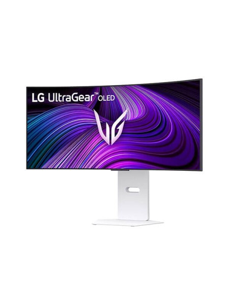 LG UltraGear OLED 34GX90SA-W 34-inch WQHD 800R Curved Smart Gaming Monitor, 240Hz, 0.03ms GTG, DisplayHDR True Black 400, G-SYNC Compatible, FreeSync Premium, webOS, HDMI 2.1, USB-C 65W, White | 34GX90SA-W.AMA