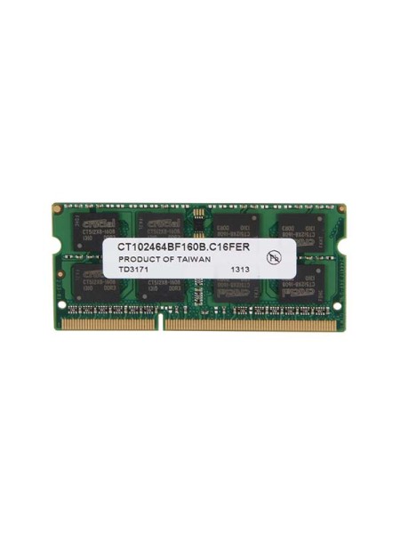 CRUCIAL 8GB 204-Pin DDR3 SO-DIMM DDR3L 1600 (PC3L 12800) Laptop Memory | CT102464BF160B