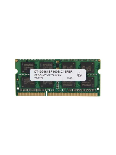 CRUCIAL 8GB 204-Pin DDR3 SO-DIMM DDR3L 1600 (PC3L 12800) Laptop Memory | CT102464BF160B