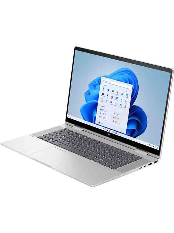 HP Envy x360 15-EF0053DX Laptop, 13th Gen Intel Core I7-1355U, 16GB RAM, 512GB SSD, Intel Iris Xe Graphics, 15.6inch FHD IPS Touch Display, Windows 11 Home, Backlit keyboard, Silver with Warranty | 7H9Y3UA