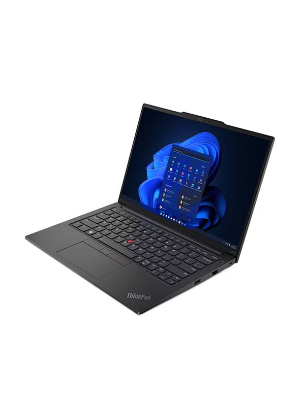 Lenovo ThinkPad E14 Gen 5, 13th Gen Intel Core i7-1355U, 8GB RAM, 512GB SSD, Nvidia Geforce MX550 2GB Graphics, 14inch WUXGA IPS 300nits Display, DOS, Fingerprint Reader, Black with Warranty | 21JK0020GP
