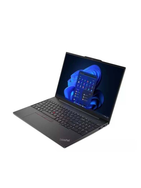 Lenovo ThinkPad E16 Gen1 Laptop, 13th Gen Intel Core i7-1355U, 8GB RAM, 512GB SSD, 16inch WUXGA (1920x1200) IPS Display, Intel Iris Xe Graphics, Windows 11 Pro, English & Arabic Keyboard, Black with 2 Years Warranty | 21JN000MGR