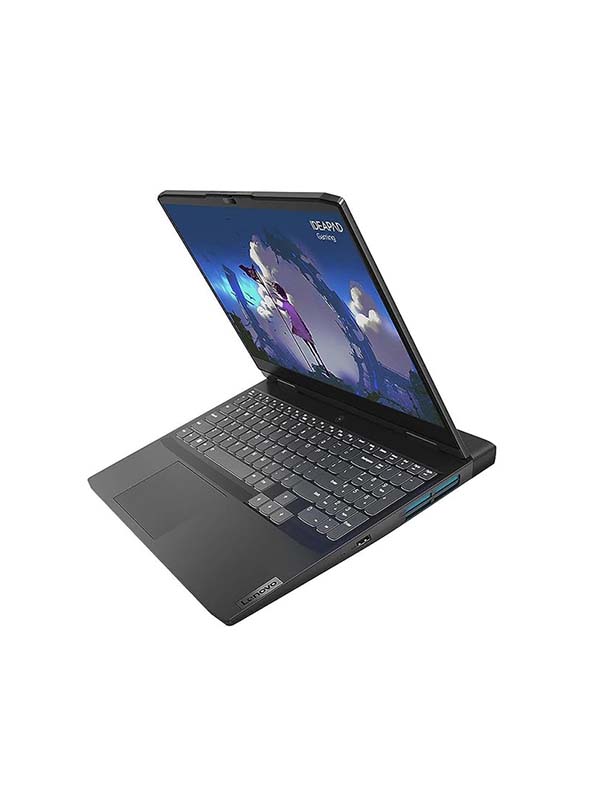 Lenovo IdeaPad Gaming 3 15ARH7 Laptop, AMD Ryzen7 7735HS, 16GB RAM, 512GB SSD, Nvidia GeForce RTX 4050 6GB Graphics, 15.6inch FHD IPS 120Htz Display, Windows 11 Home, English & Arabic Keyboard, Onyx Grey, Middle East Version with Warranty | 82SB00N6AX