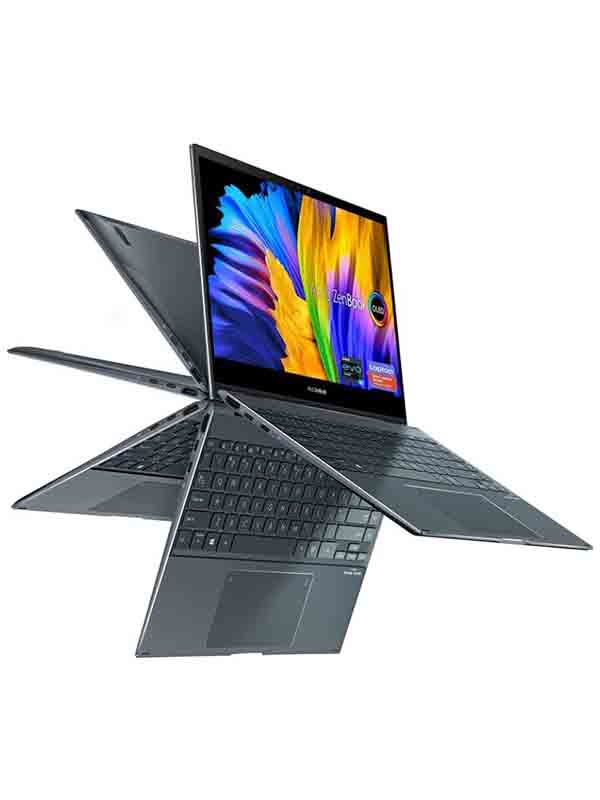 Asus Zenbook UX363EA 13.3" OLED FHD Touch Flip Laptop, 11th Gen Intel Core i7-1165G7, 16GB RAM, 1TB SSD, Intel Iris Xe Graphics, Windows 11 Home, Backlit ENG KB, Stylus Pen, Gray with Warranty | UX363EA-OLED007W
