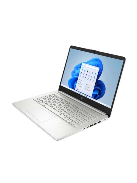 HP Laptop 14-DQ5022NE, 12th Gen Intel Core i3-1215U, 4GB RAM, 256GB SSD, Intel Iris Xe Graphics, 14inch FHD Display, Windows 11 Home, English & Arabic Keyboard, Silver with Warranty | 14-DQ5022NE