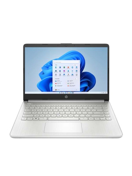 HP Laptop 14-DQ5022NE, 12th Gen Intel Core i3-1215U, 4GB RAM, 256GB SSD, Intel Iris Xe Graphics, 14inch FHD Display, Windows 11 Home, English & Arabic Keyboard, Silver with Warranty | 14-DQ5022NE