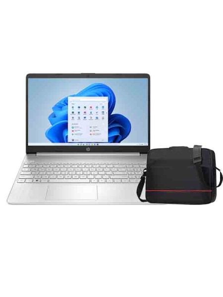 HP Laptop 15s-fq4046ne, 15.6inch FHD (1920 x 1080) Display, 11th Gen Intel Core i5-1155G7, 8GB RAM, 512GB SSD, Intel Iris X Graphics, Windows 11 Home, English & Arabic Keyboard, Silver with Warranty | 8B1V8EA#ABV