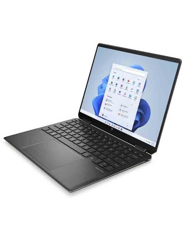 HP Spectre x360 14-EF0005N 2-in-1 Laptop, 12th Gen Intel Core i7-1255U, 16GB RAM, 1TB SSD, Intel Iris Xe Graphics, 13.5inch WUXGA Display, Windows 11 Home, Sleeve and Stylus Pen, Black, English & Arabic Keyboardwith Warranty | 6H5N5EA#ABV
