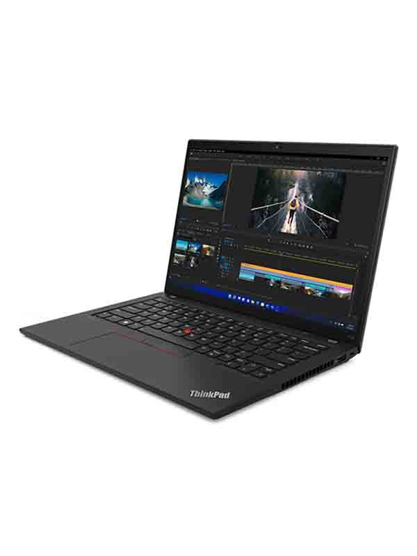 Lenovo ThinkPad E14 Gen4 Laptop 21E300BFGR, 12 Gen Intel Core i7-1255U Processor, 14" FHD IPS Display, 8GB RAM, 512GB SSD, NVIDIA GeForce MX550 2GB Graphics, DOS, Black, KYB Arabic/English with 1 Year Warranty | Lenovo 21e300bfgr