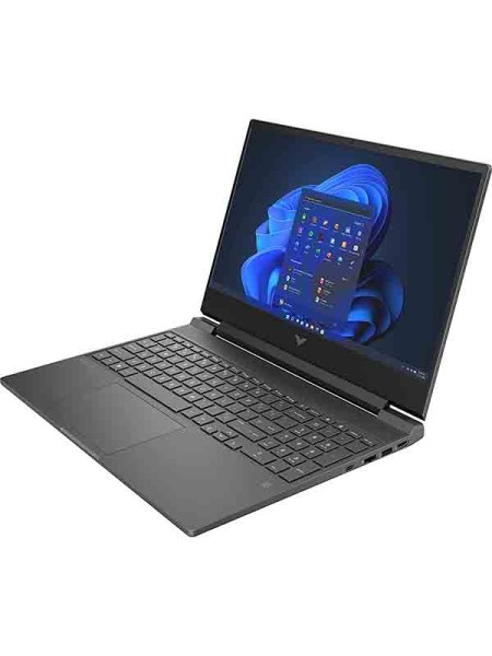 HP Victus 15-fa0031dx Gaming Laptop, 12th Gen Intel Core i5-12450H, 15.6” FHD IPS 144Hz LED Display, 8GB RAM DDR4, 512GB SSD,  Nvidia GeForce GTX 1650 4GB Graphics, Windows 11 Home, Black with Warranty - HP Gaming Laptop Victus 15-fa0031dx