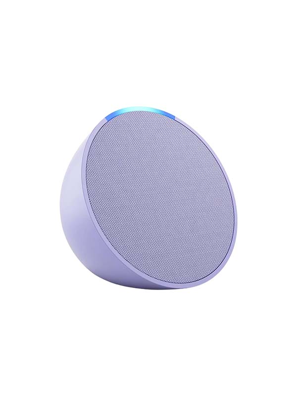Amazon Echo Pop Full sound compact Wi-Fi Bluetooth Smart Speaker, Lavender Bloom
